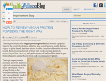 Tablet Screenshot of healthnwellnessblog.com